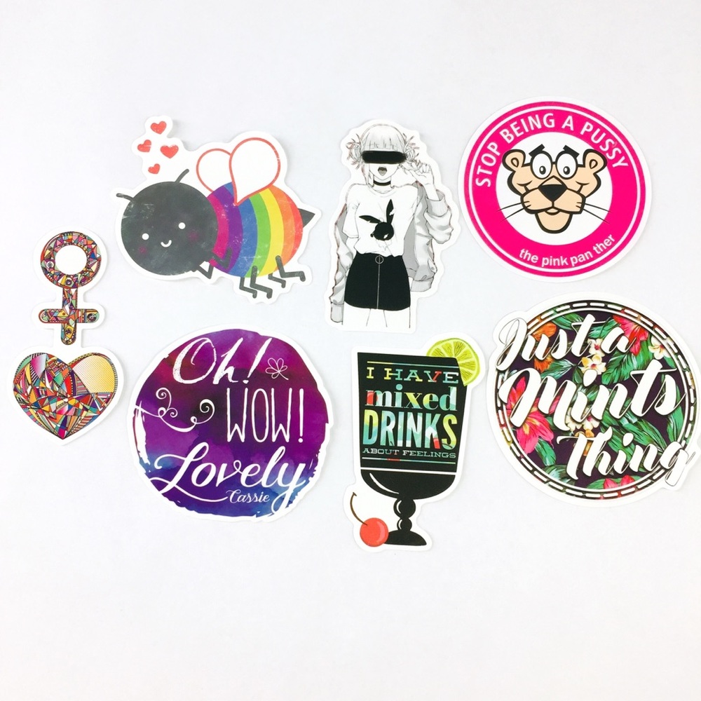 Adult Vinyl Stickers Lot of 7